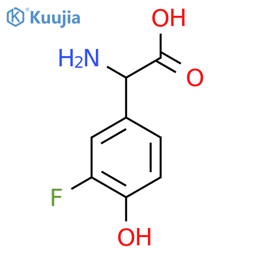 2-Amino-2-(3-fluoro-4-hydroxyphenyl)acetic acid structure