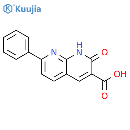 1,8-Naphthyridine-3-carboxylicacid, 1,2-dihydro-2-oxo-7-phenyl- structure