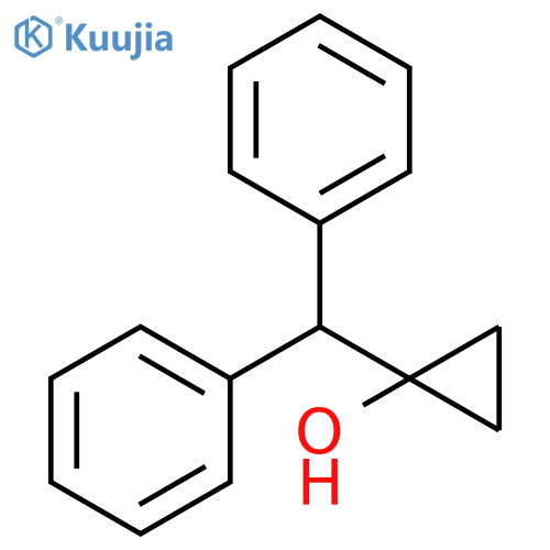 1-(diphenylmethyl)cyclopropan-1-ol structure