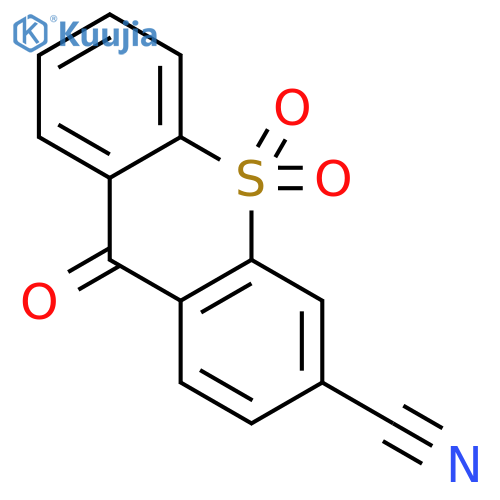 9H-Thioxanthene-3-carbonitrile,9-oxo-, 10,10-dioxide structure