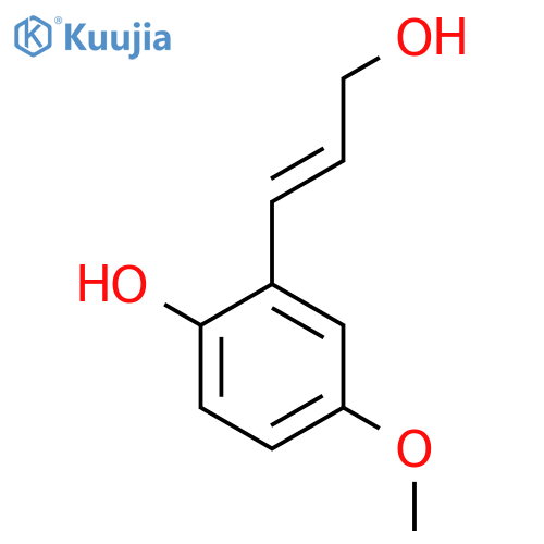 2-(3-Hydroxyprop-1-en-1-yl)-4-methoxyphenol structure