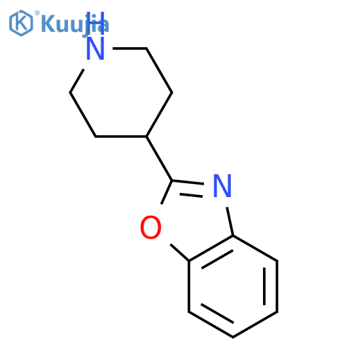 2-(piperidin-4-yl)-1,3-benzoxazole structure