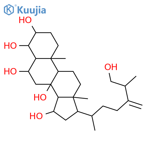 Ergost-24(28)-ene-3,4,6,8,15,26-hexol; (3β,4β,5α,6α,8β,15β,25S)-form structure