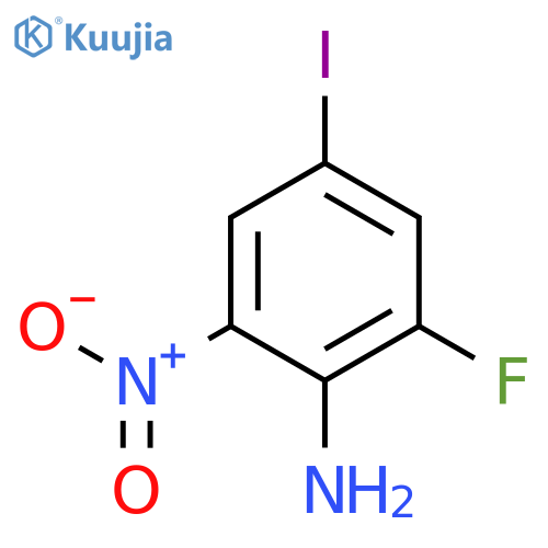 2-FLUORO-4-IODO-6-NITROANILINE structure