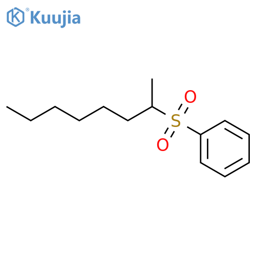 Benzene, [(1-methylheptyl)sulfonyl]- structure
