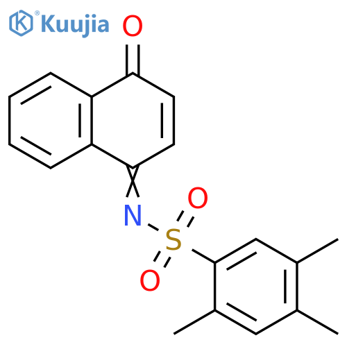 2,4,5-trimethyl-N-(1E)-4-oxo-1,4-dihydronaphthalen-1-ylidenebenzene-1-sulfonamide structure
