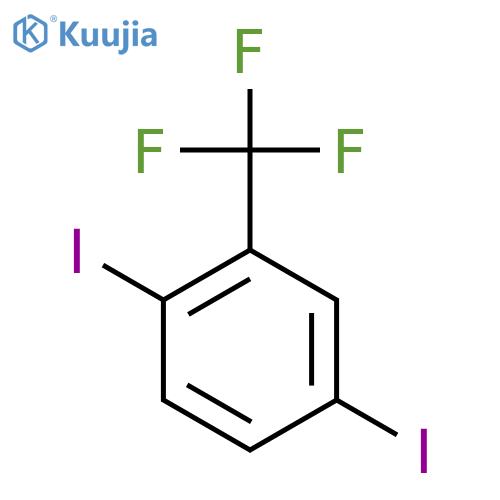 1,4-diiodo-2-(trifluoromethyl)benzene structure