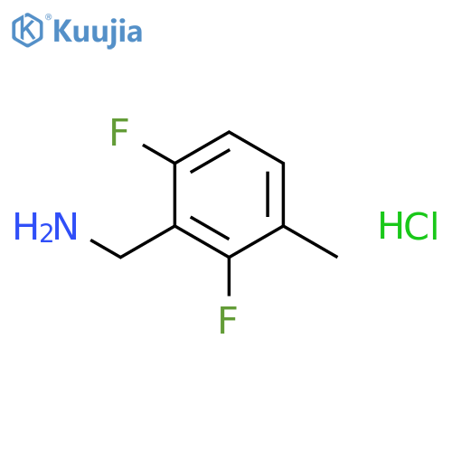 (2,6-difluoro-3-methylphenyl)methanamine hydrochloride structure