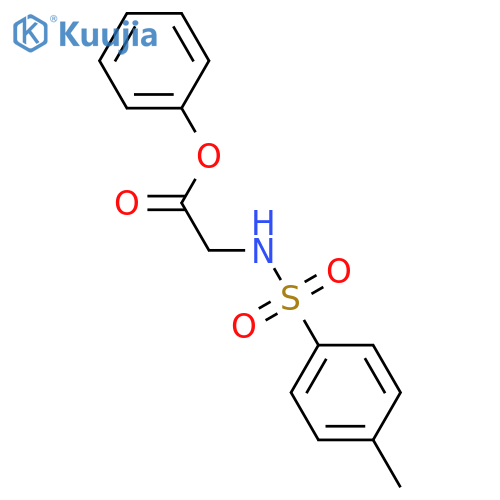 phenyl 2-(4-methylbenzenesulfonamido)acetate structure