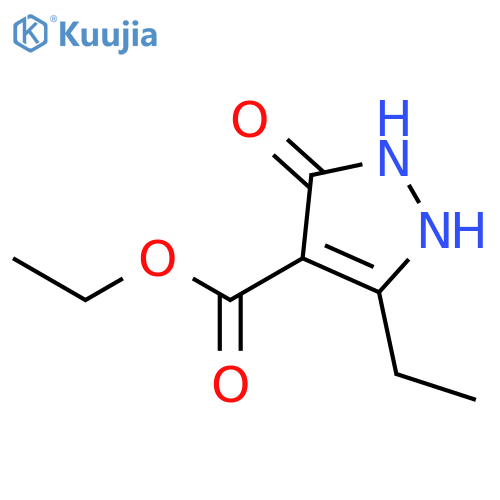 1H-Pyrazole-4-carboxylic acid, 5-ethyl-2,3-dihydro-3-oxo-, ethyl ester structure