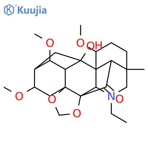 14-ethyl-2-hydroxy-4,6,19-trimethoxy-16-methyl-9,11-dioxa-14-azaheptacyclo[10.7.2.1~2,5~.0~1,13~.0~3,8~.0~8,12~.0~16,20~]docosan-21-one (non-preferred name) structure