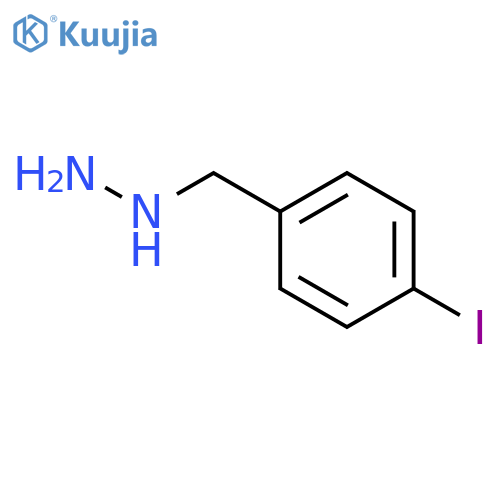 [(4-Iodophenyl)methyl]hydrazine structure
