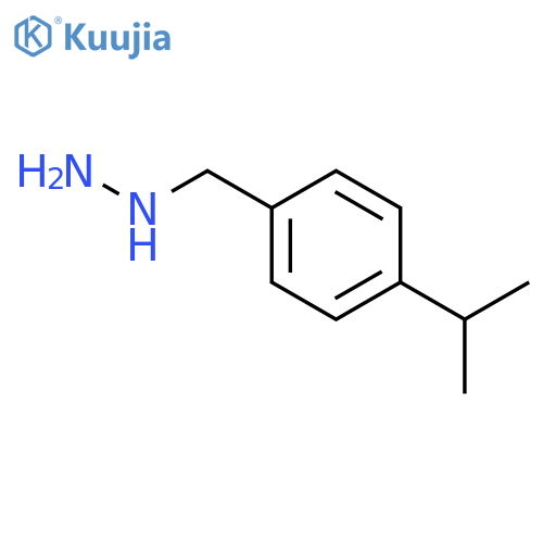 {4-(propan-2-yl)phenylmethyl}hydrazine structure