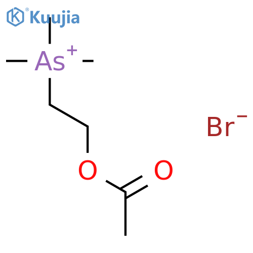 Arsonium, [2-(acetyloxy)ethyl]trimethyl-, bromide structure