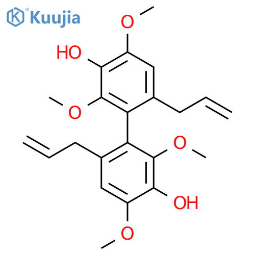 [1,1'-Biphenyl]-3,3'-diol, 2,2',4,4'-tetramethoxy-6,6'-di-2-propenyl- structure