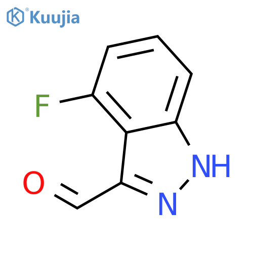 4-Fluoro-1H-indazole-3-carbaldehyde structure