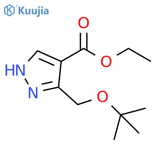 Ethyl 3-(tert-butoxymethyl)-1H-pyrazole-4-carboxylate structure
