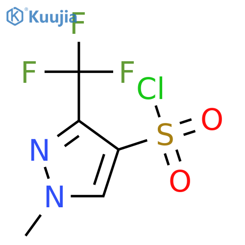 1-Methyl-3-(trifluoromethyl)-1H-pyrazole-4-sulfonyl chloride structure