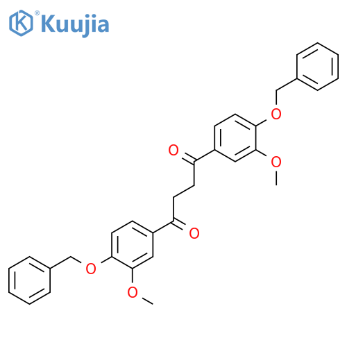 1,4-BUTANEDIONE, 1,4-BIS[3-METHOXY-4-(PHENYLMETHOXY)PHENYL]- structure