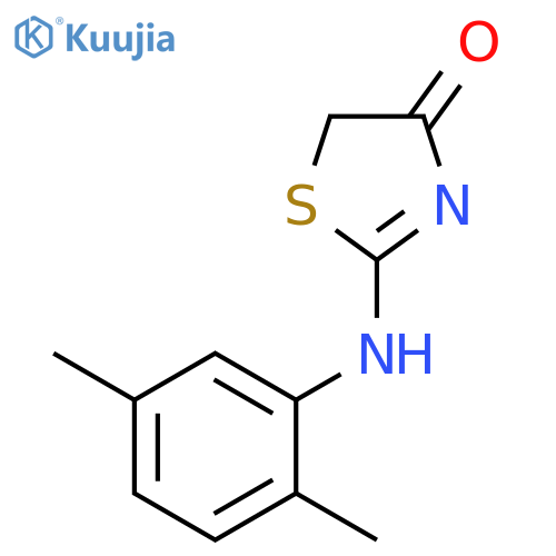 2-(2,5-dimethylphenyl)amino-4,5-dihydro-1,3-thiazol-4-one structure