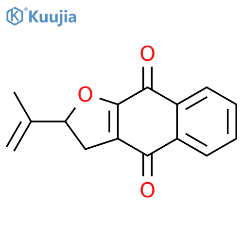 2-(prop-1-en-2-yl)-2,3-dihydronaphtho[2,3-b]furan-4,9-dione structure