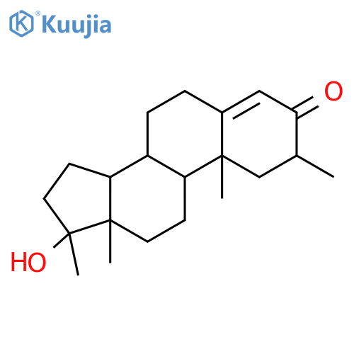 Androst-4-en-3-one,17-hydroxy-2,17-dimethyl-, (2a,17b)- (9CI) structure