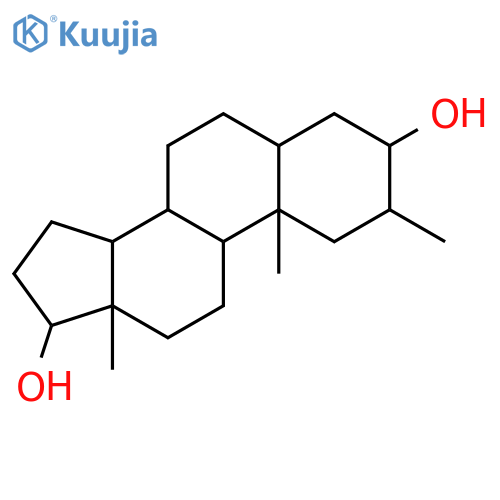 (2alpha,3beta,5alpha,17beta)-2-methylandrostane-3,17-diol structure