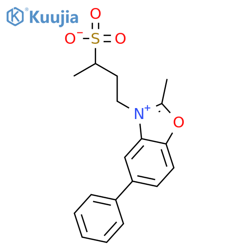 Benzoxazolium,2-methyl-5-phenyl-3-(3-sulfobutyl)-, inner salt structure