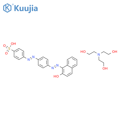 2-[bis(2-hydroxyethyl)amino]ethanol;4-[[4-[(2z)-2-(2-oxonaphthalen-1-ylidene)hydrazinyl]phenyl]diazenyl]benzenesulfonic Acid structure