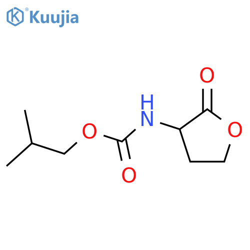Carbamic acid, (tetrahydro-2-oxo-3-furanyl)-, 2-methylpropyl ester structure