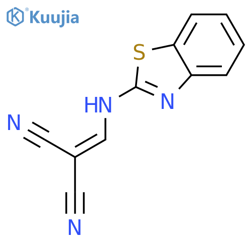 Propanedinitrile, [(2-benzothiazolylamino)methylene]- structure