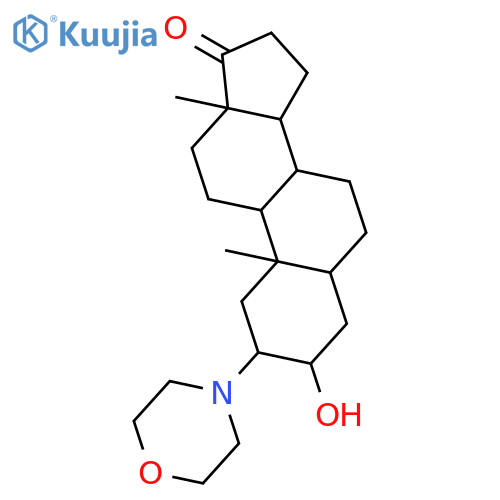 (2beta,3alpha,5alpha)-3-hydroxy-2-(morpholin-4-yl)androstan-17-one structure