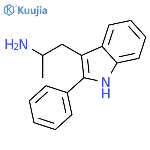 1-(2-phenyl-1H-indol-3-yl)propan-2-amine structure