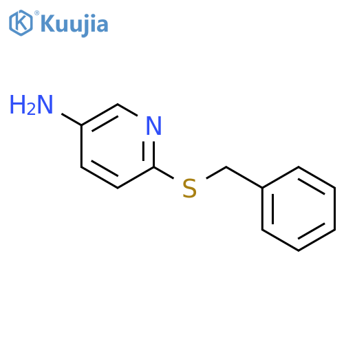 3-PYRIDINAMINE, 6-[(PHENYLMETHYL)THIO]- structure