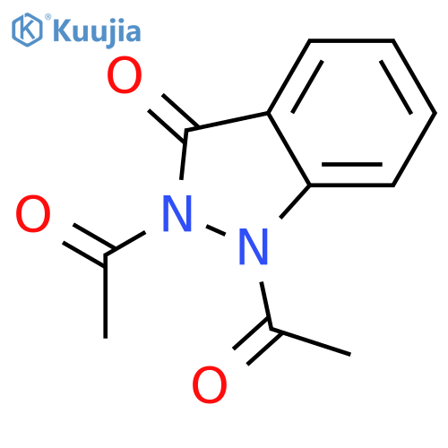3-Indazolinone, 1,2-diacetyl- structure