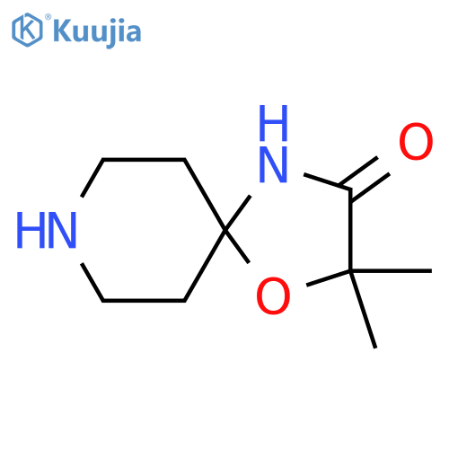 2,2-Dimethyl-1-oxa-4,8-diazaspiro[4.5]decan-3-one structure