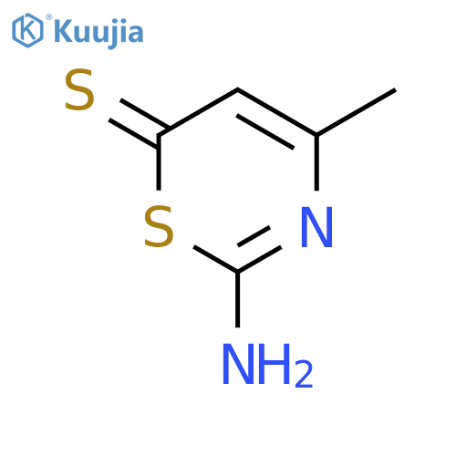 6H-1,3-Thiazine-6-thione, 2-amino-4-methyl- structure