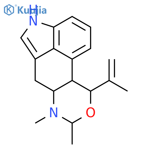 4H-Indolo[4,3-fg][3,1]benzoxazine, 6,6a,7,8,10,10a-hexahydro-7,8-dimethyl-10-(1-methylethenyl)-,(6aR,8R,10R,10aR)- (9CI) structure