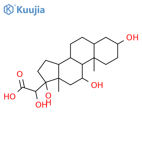 Pregnan-21-oic acid,3,11,17,20-tetrahydroxy-, (3a,5b,11b,20S)- (9CI) structure