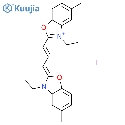 Benzoxazolium,3-ethyl-2-[3-(3-ethyl-5-methyl-2(3H)-benzoxazolylidene)-1-propen-1-yl]-5-methyl-,iodide (1:1) structure