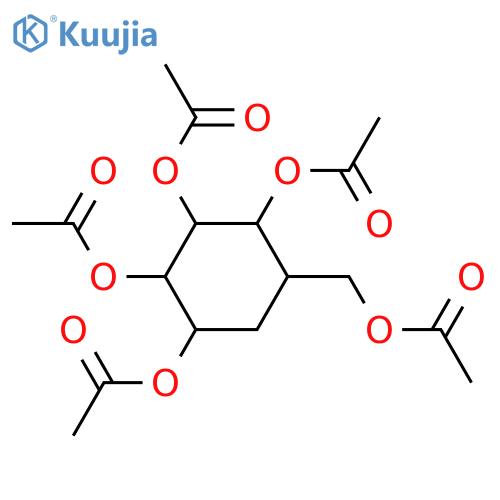5-(Hydroxymethyl)-1,2,3,4-cyclohexanetetrol; (1S,2S,3S,4S,5R)-form, Penta-Ac structure