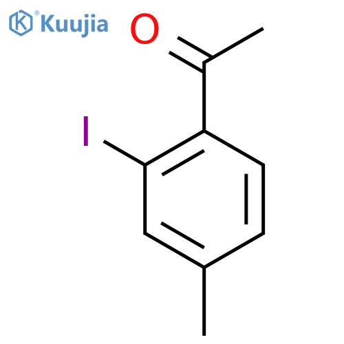 1-(2-iodo-4-methylphenyl)ethanone structure