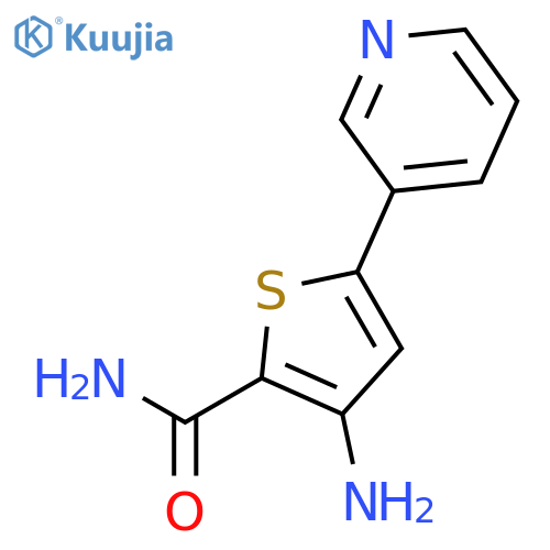 2-Thiophenecarboxamide, 3-amino-5-(3-pyridinyl)- structure