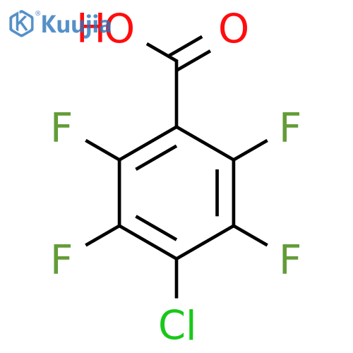 Benzoic acid, 4-chloro-2,3,5,6-tetrafluoro- structure
