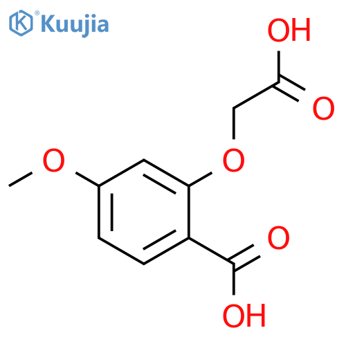 Benzoic acid, 2-(carboxymethoxy)-4-methoxy- structure