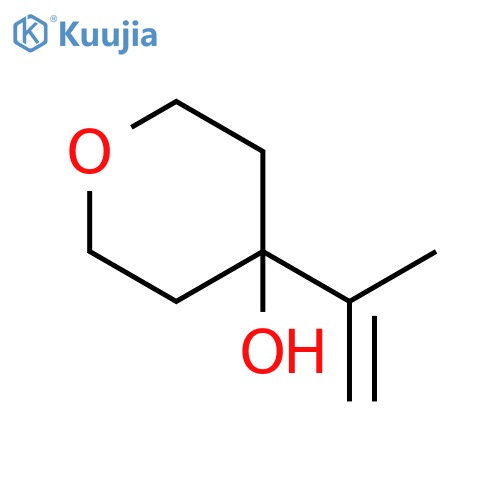 4-(prop-1-en-2-yl)oxan-4-ol structure