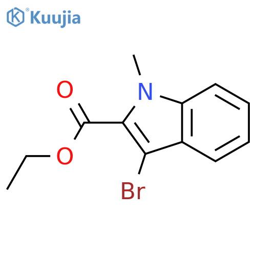 ethyl 3-bromo-1-methyl-indole-2-carboxylate structure