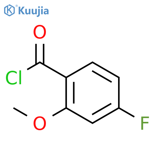 Benzoyl chloride, 4-fluoro-2-methoxy- structure