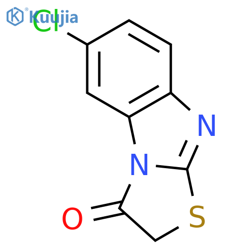Thiazolo[3,2-a]benzimidazol-3(2H)-one, 6-chloro- structure