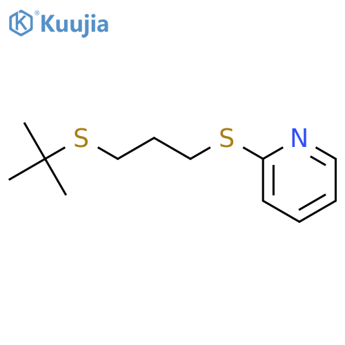 PYRIDINE, 2-[[3-[(1,1-DIMETHYLETHYL)THIO]PROPYL]THIO]- structure